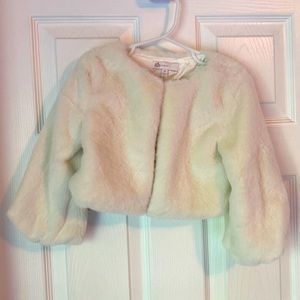 Toddler faux fur jacket